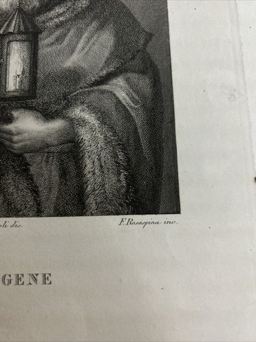 Francesco Rosaspina "Diogene" acquaforte Asioli, Luigi Correggio, Reggio Emilia - Picture 2 of 9