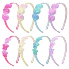 Fishdown Girls Glitter Headbands Toddler Sequin Head Bands with Teeth...
