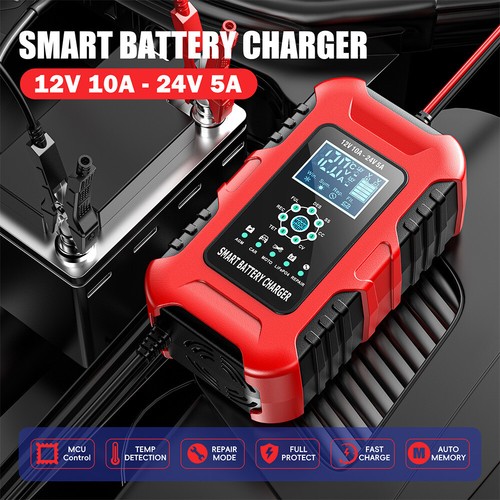 Smart Car Battery Charger 12V 10A/24V 5A Lifepo4 Intelligent Automatic Repair - Picture 4 of 17