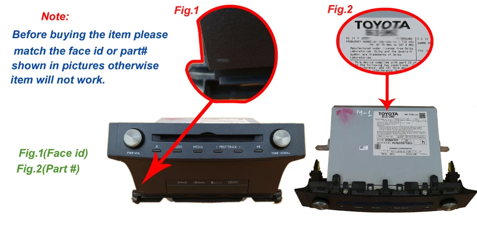 Unidad principal de radio HD LEXUS RC350 RCF 2016-2018 Gracenot XM 86140-24010 Foto 2 de 4