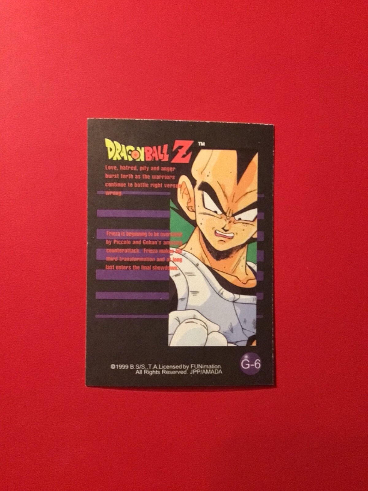 1999 ArtBox Dragon Ball Z Series 3 - Gold #G-6 Frieza - NM - Picture 2 of 2