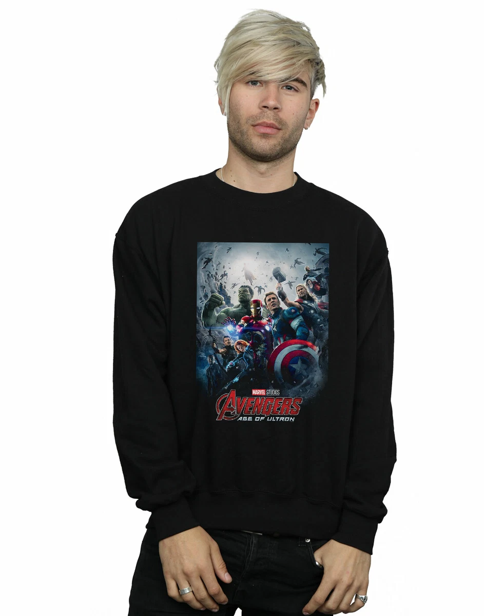 Marvel Studios Uomo Avengers Age Of Ultron Poster Felpa eBay