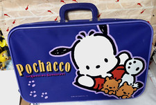 Vintage 2001 Sanrio Pochacco 17" x10.5" x 4" Purple Suitcase Bag Vinyl