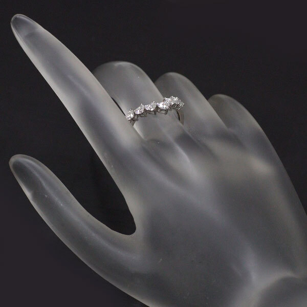 Pt900 men's ordermaid SimpleRing 12g＃17 Pt900 Platinum Mens Wedding Ring, Single Diamond 0.2ct