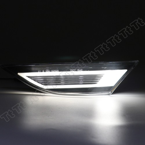 White LED Front Side Marker Lights Clear For Porsche 991 718 981 Carrera Cayman - Picture 3 of 11
