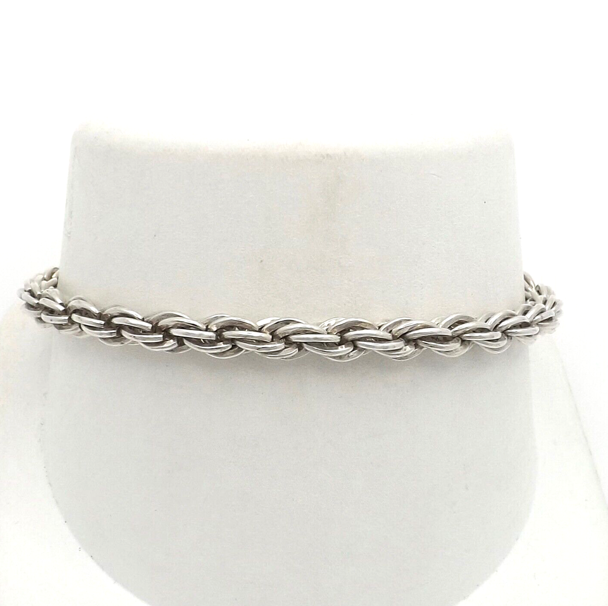 999 Fine Pure Silver Rope Link Chain Bracelet Solid 7in | eBay 999 Fine Pure Silver Rope Link Chain Bracelet Solid 7in | eBay
