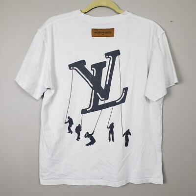 LOUIS VUITTON x VIRGIL ABLOH Floating Logo Deconstructed T Shirt