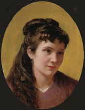 high quality oil painting 100% handpainted on canvas "a woman "