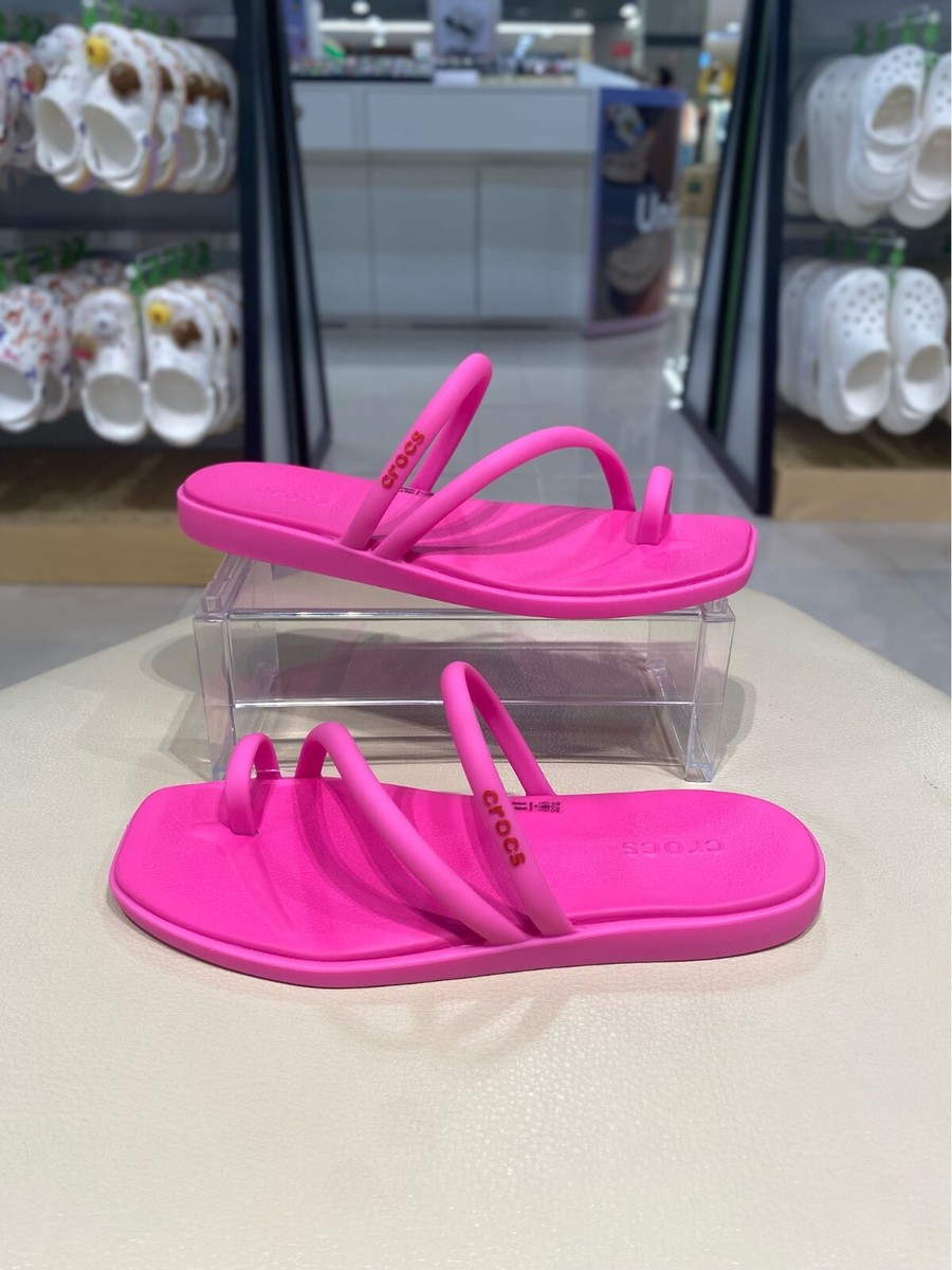CROCS Miami Toe Womens Loop Sandal Pink ✓Multiple Sizes | eBay display picture 3