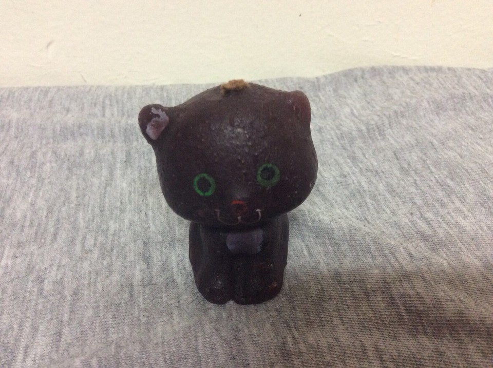 Vintage Ceramic Halloween Pumpkin JackOLantern & Black Cat/Candy Corn