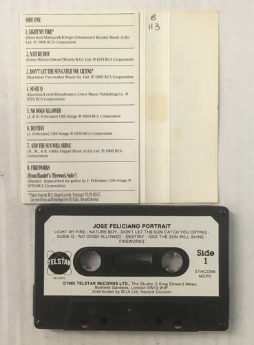 Jose Feliciano "Portrait: The Best Of" Tape Cassette - Never Been Played - Picture 4 of 5