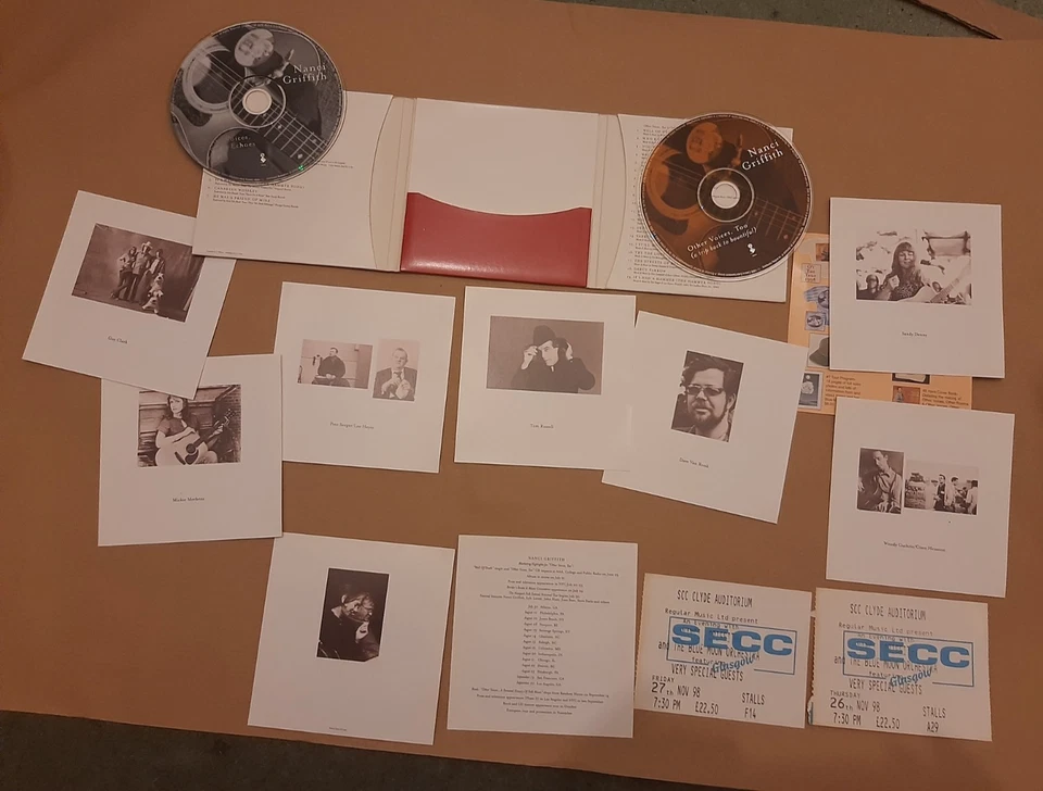 Nanci Griffith - Other Voices, Present Echoes (RARE 2 CD PROMO + CARDS TICKETS) - Image 3 of 3