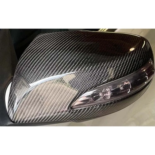 Carbon Fiber Add-on Side Mirror Cover Caps for 2010-2016 Hyundai Genesis Coupe