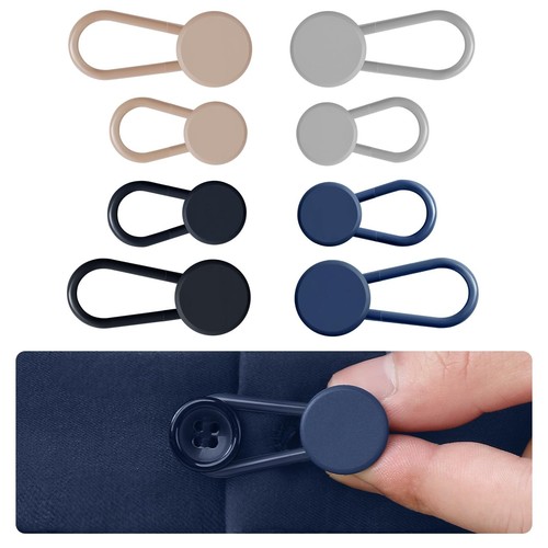 8PCS Button Extenders for Jeans, Pants Waistband Expanders, Instant Waist Ext...