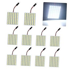 Super White 5050 48-SMD LED Panel Dome Lamp Auto Car Interior Reading 10 PCS