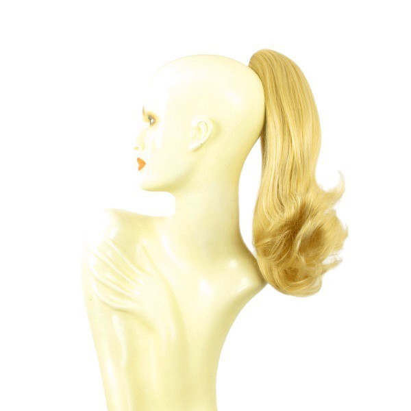 Extension queue de cheval blond clair doré 40cm pour donner du volume aux cheveux fins