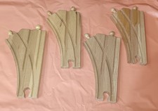 Thomas Brio Compatible Wooden Railway Train Engine Set of 4 Split Switch