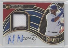 2021 Panini Select Rookie Jersey Tri-Color Prizm /99 Keibert Ruiz Auto 5h8