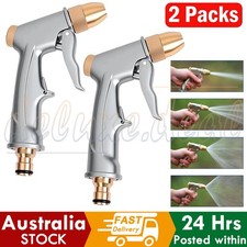 2PCS High Pressure Water Spray Gun Brass Nozzle Garden Hose Pipe Lawn Car Wash