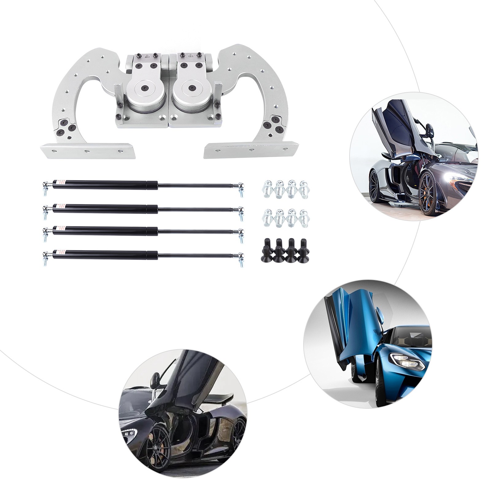 Universal Door Bolt On Vertical Doors Kit Adjustable Fit for BMW Lamborghini New