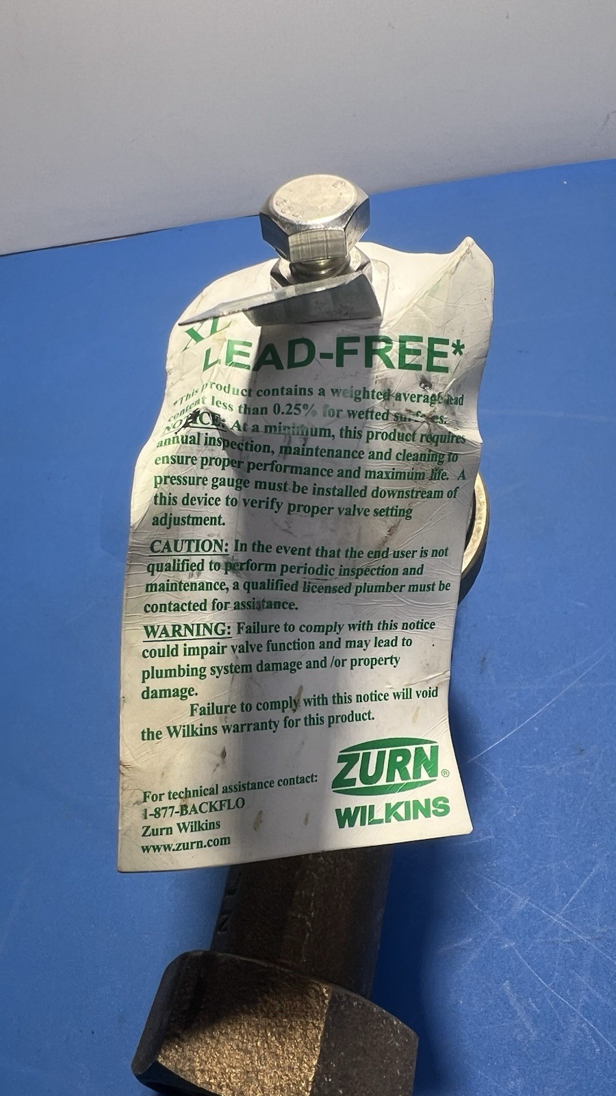 Zurn Wilkins NR3XL 1" Pressure Reducing Valve PRV Single Union 1-NR3XL See Photo