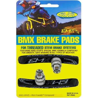 Kool-Stop Bremsschuhe T6 BMX V-Brake, L=78,5mm asymm., für Aluminiumfelgen, schw