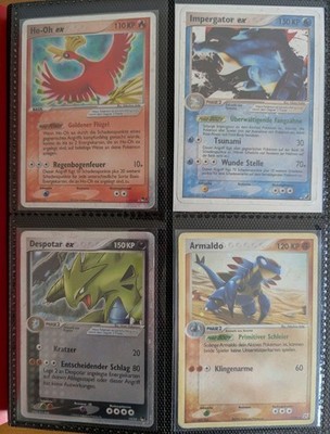 160 Vintage Pokemon Karten Sammlung Deutsch EX Ära