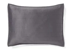 Room Essentials Dark Gray Satin Standard Size Quilted Pillow Sham 20" x 26"
