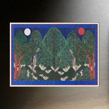 Sun Moon & Five Peaks (Irworobongdo) King's Background Painting of Joseon Kore