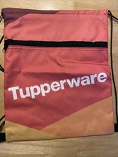 2020 Tupperware Consultant Award -Logo Orange Drawstring Backpack Made In USA