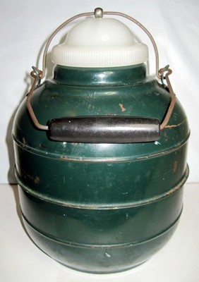 1922 Aladdin Water Cooler Jug Glass Lined & Glass Lid
