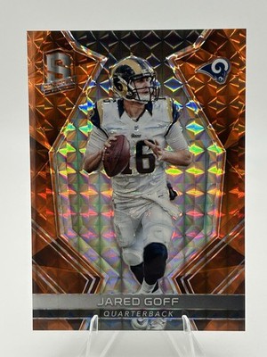 2017 Jared Goff Panini Spectra Prizm 1/5 1st On Print! #21 Los Angeles Rams