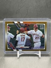 2021 Topps Gold Foil Los Angeles Angels #621 LAA Trout Ohtani
