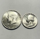 Silver Bicentennial Kennedy Half And Washington Quarter 40% Silver