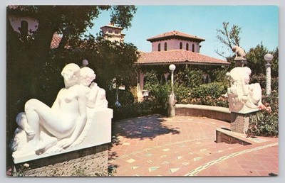 Hearst San Simeon State Historical Monument California Photochrome Postcard