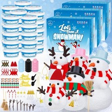 36 Pack Build a Snowman Kit, Winter Creativity Christmas Presents for Kids