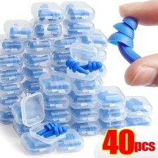 Reusable Silicone Ear Plugs Noise Reduction for Sleeping Swimming Waterproof wit