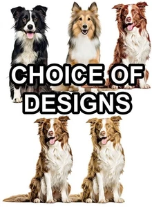 Collie Dog Self Adhesive Sticker Wall Decal Various Sizes Made to Order UK