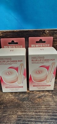 Brand New Holika Holika Melting Blur Lip Cheek  Pot Muted Mulberry Pink Lot Of 2