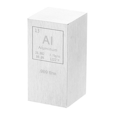 1x1x2 Aluminum Cube Density Stick Bar Block Ingot Rod Cast Alloy Precision