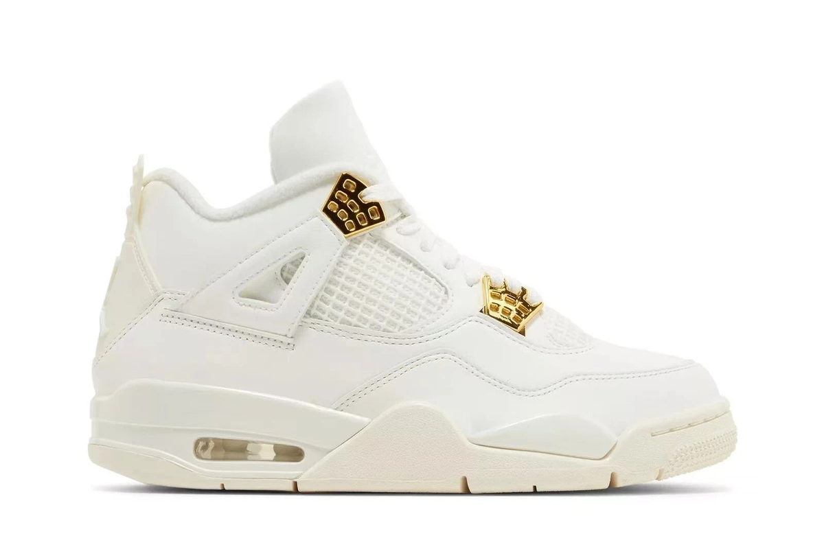feai0328 金銀 ４本 Size 8 - Air Jordan 4 Retro Metallic Gold W for sale online | eBay