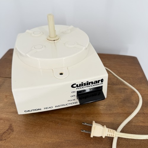 Vintage Cuisinart DLC-10E Food Processor Made In Japan Untested Base