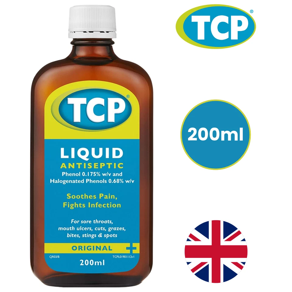 TCP Original Antiseptic Liquid Soothes Pain Fights Infection - 200ml