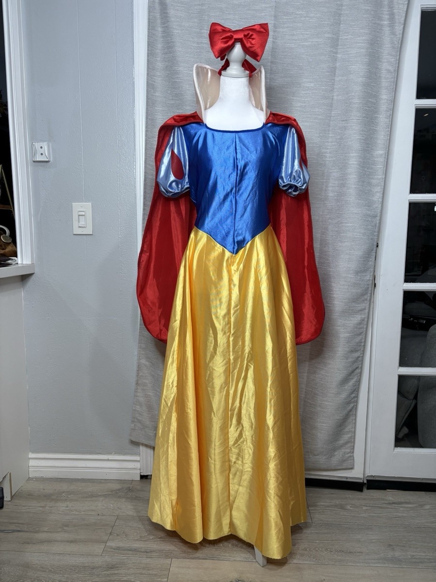 Disguise Disney Snow White Adult Costume Blue Yellow Red Dress for Woman |  eBay