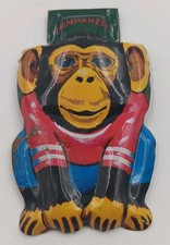 VINTAGE TIN CRICKET TOY BY 'PLAYMATE OF ALL  Chimpanzee Loud Fast Shipping 
