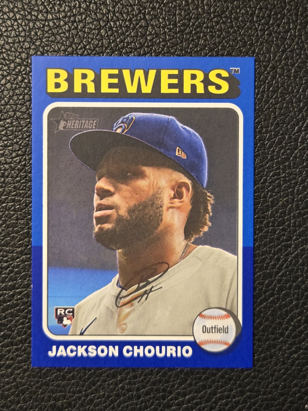 2024 Topps Heritage High Number - Jackson Chourio #632 Dark Blue Border (RC)