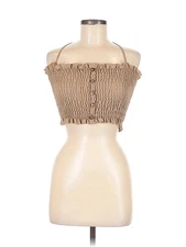 In the Style Women Brown Sleeveless Blouse 8