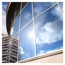 BDF EXS15 Exterior Window Film Daytime Privacy and Sun Control Mirror Silver ...