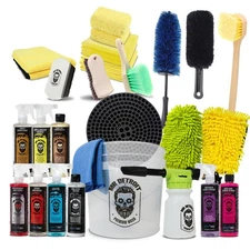 Mr. Detroit - 25pc Auto Detailing Kit – Foam Cannon, Towel, Wheel Brush, Cleaner