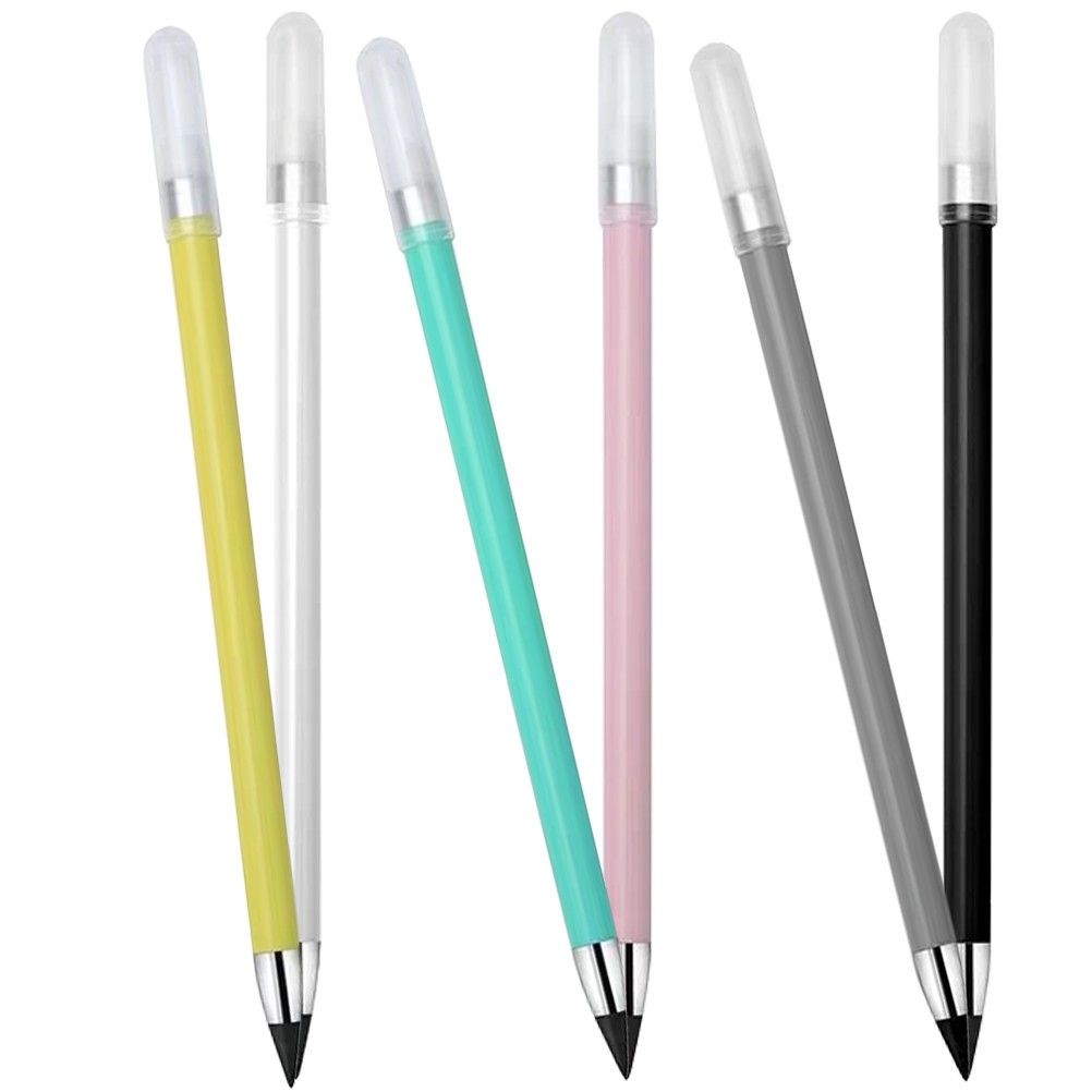 6 Pcs School Pencil Everlasting Inkless Pencils Led for Students